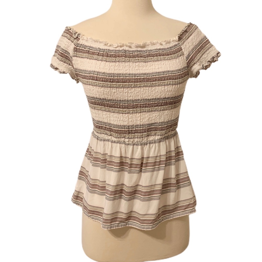 FRANCESCAS HARPER HERITAGE Off the‎ Shoulder top